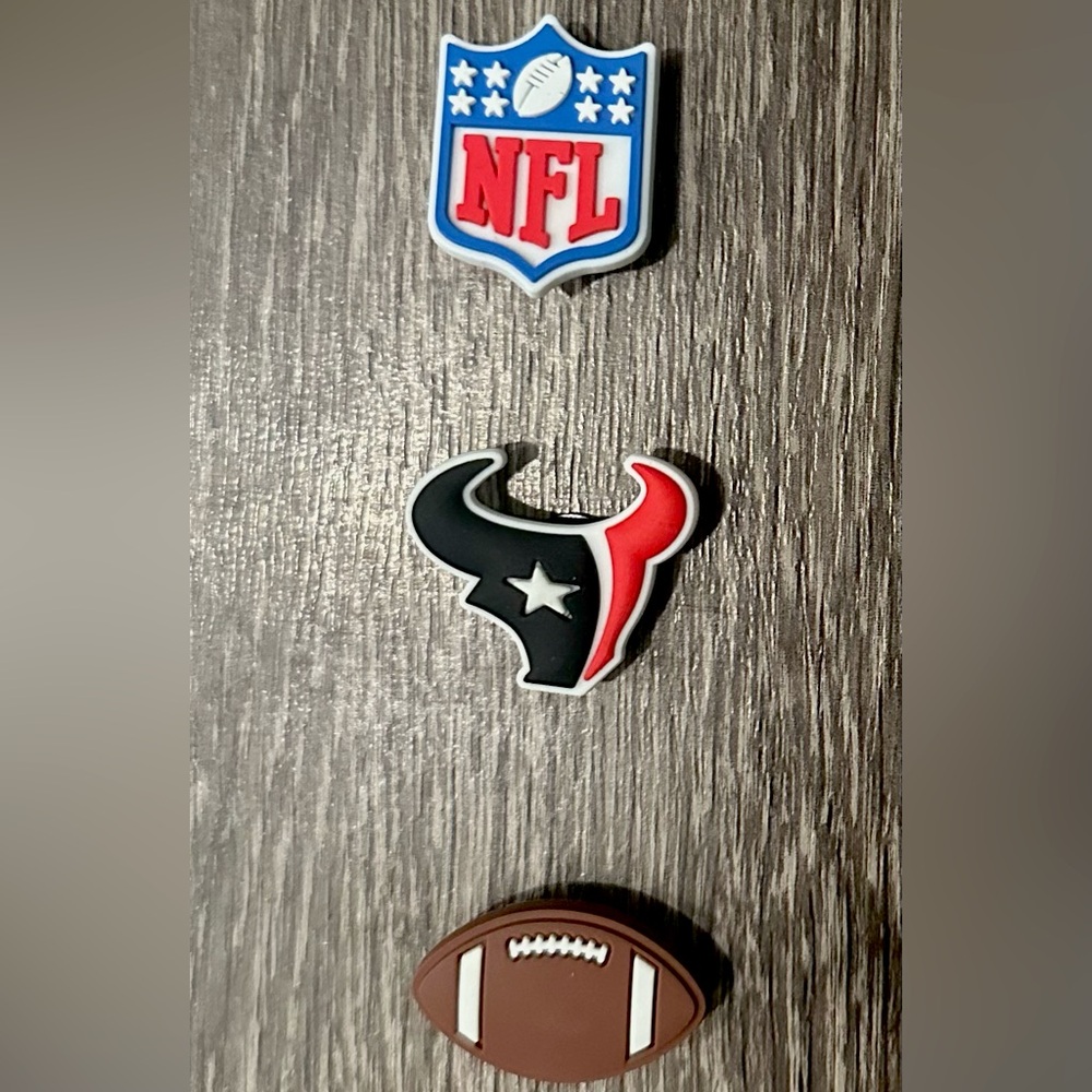 NFL Houston Texans Football Croc Charm Jibbitz